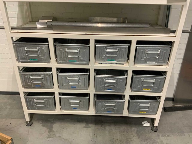 Werkplaatskast voorzien van (rvs, aluminium, kunststof ) voorraad - afbeelding 3 van  10