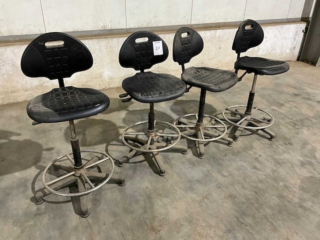 Werkplaatsstoel (4x) - afbeelding 1 van  10