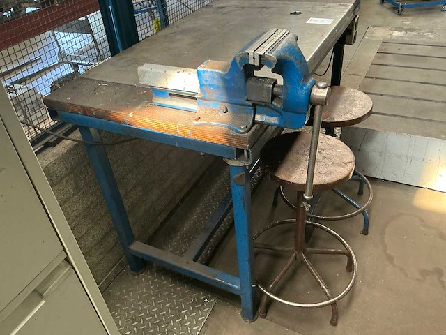 Werkplaatstafel en bureel (2x) - afbeelding 4 van  27