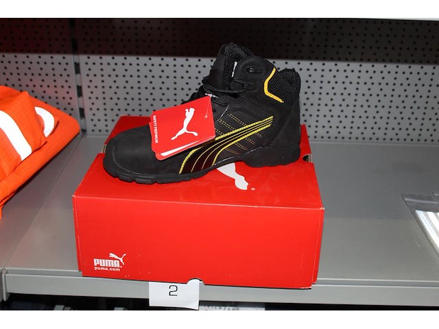 Werkschoenen puma maat 40 geel/zwart bekleed - afbeelding 2 van  3