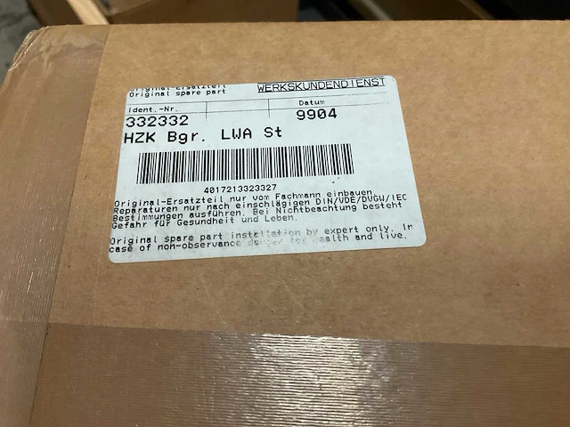 Werkskundedienst hzk bgr. lwa st 332332 verwarmingselement - afbeelding 3 van  3
