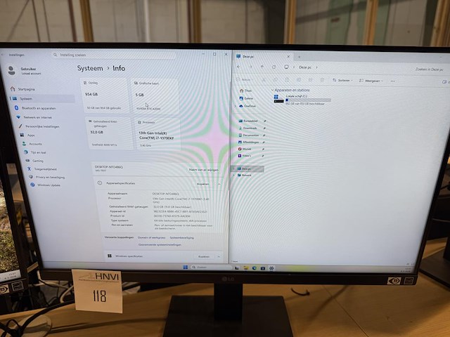 Werkstation cadware m13 mirage5 met intel core i7 13700kf processor, 32 gb ddr5-6000 intern geheugen, 5-6gb... - afbeelding 5 van  5