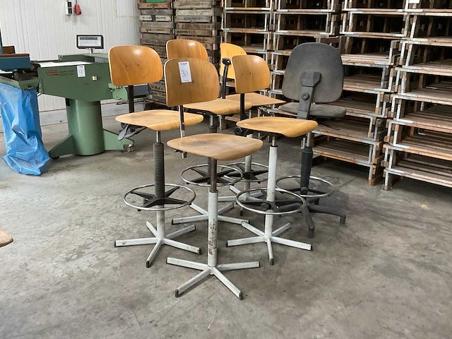 Werkstoel (6x) - afbeelding 1 van  3