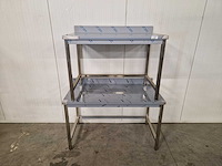 Werktafel - opstaande rand - 120/140 cm (2x)