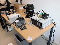 Werktafel afm.160 x 80 x 75cm.