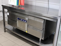 Werktafel met onderplateau, afm. 180 x 70 x 89 cm. - afbeelding 2 van  2