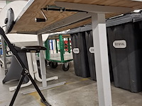 Werktafel met rvs blad, in hoogte verstelbaar - afbeelding 3 van  4