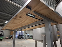 Werktafel met rvs blad, in hoogte verstelbaar - afbeelding 2 van  3