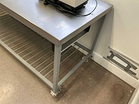 Werktafel met rvs bovenblad - afbeelding 2 van  7