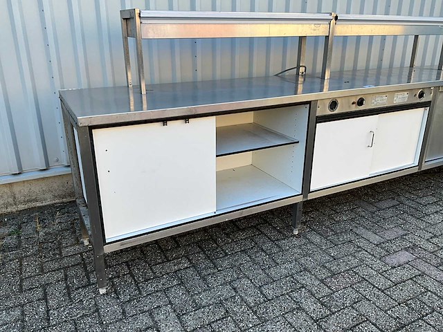 Werktafel met warmhoudkast en warmtebrug - afbeelding 9 van  16