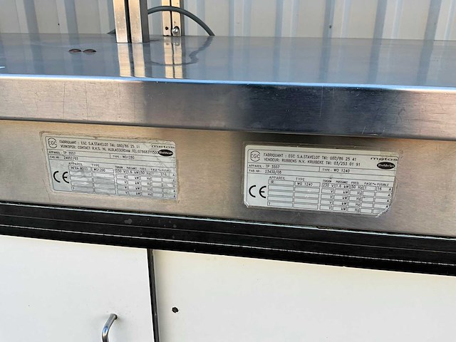 Werktafel met warmhoudkast en warmtebrug - afbeelding 3 van  10
