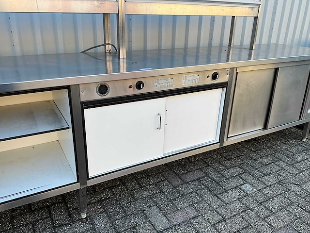 Werktafel met warmhoudkast en warmtebrug - afbeelding 2 van  15