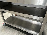 Werktafel rvs - mobiel - horeca werkbank met laden - afbeelding 5 van  6