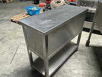 Werktafel rvs - mobiel - horeca werkbank met laden - afbeelding 6 van  6