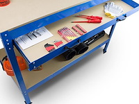 Werktafel / werkbank 115 x 55 x 140 cm incl. lade & gereedschapswand - afbeelding 2 van  2