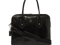 Werktas voor dames, laptoptas, multifunctioneel met schouderriem, dr amsterdam, black, 2025 - afbeelding 1 van  5