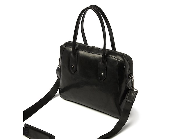 Werktas voor dames, laptoptas, multifunctioneel met schouderriem, dr amsterdam, black, 2025 - afbeelding 2 van  5