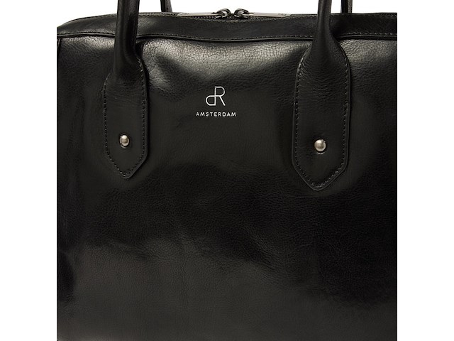 Werktas voor dames, laptoptas, multifunctioneel met schouderriem, dr amsterdam, black, 2025 - afbeelding 3 van  5