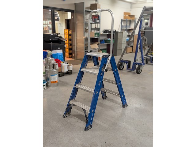 Werktrap 2x 3 treeds met bordes - afbeelding 1 van  6