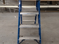 Werktrap 2x 3 treeds met bordes - afbeelding 4 van  6