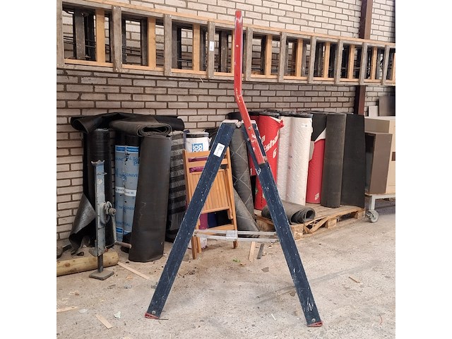 Werktrap 2x 5 treeds met bordes - afbeelding 2 van  5