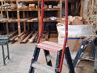 Werktrap 2x 5 treeds met bordes - afbeelding 5 van  5