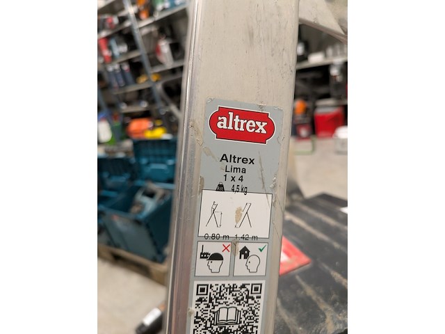 Werktrap 3-treeds met bordes, altrex, lima - afbeelding 4 van  4