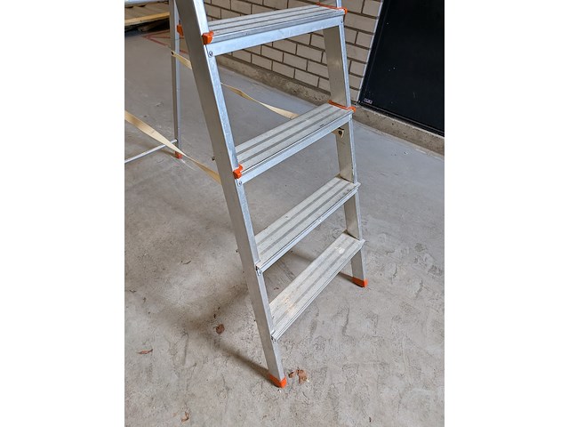 Werktrap 6 treeds met bordes - afbeelding 4 van  6