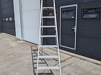 Werktrap 7-treeds met bordes, kelfort, sp-8 - afbeelding 3 van  8