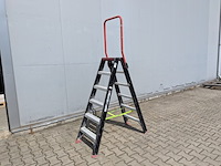 Werktrap altrex, 2x 5 treeds met bordes - afbeelding 1 van  5