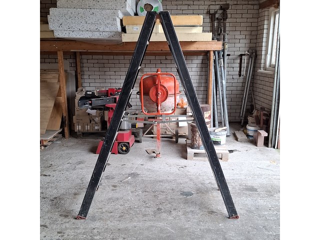 Werktrap altrex, 2x 7 treeds met bordes - afbeelding 3 van  8