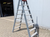 Werktrap, altrex, 2x 7 treeds met bordes - afbeelding 2 van  5