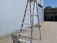 Werktrap altrex, 9 treeds met bordes - afbeelding 2 van  6