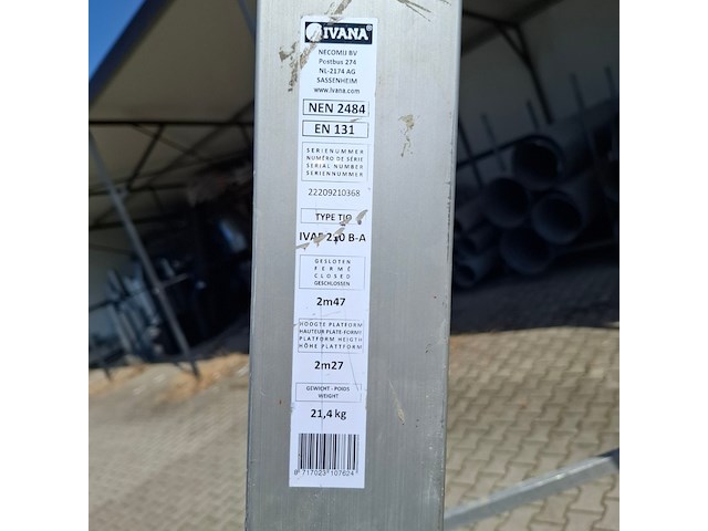 Werktrap inno-al, 2x10 treeds - afbeelding 4 van  4