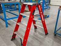 Werktrap kelfort, 2x 3 treeds met bordes