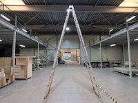 Werktrap zarges, z600, 2x 16 treeds - afbeelding 4 van  5