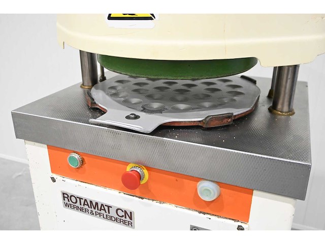 Werner & pfleiderer rotamat cn opbolmachine inclusief 3 aluminium werkschotels - afbeelding 4 van  7