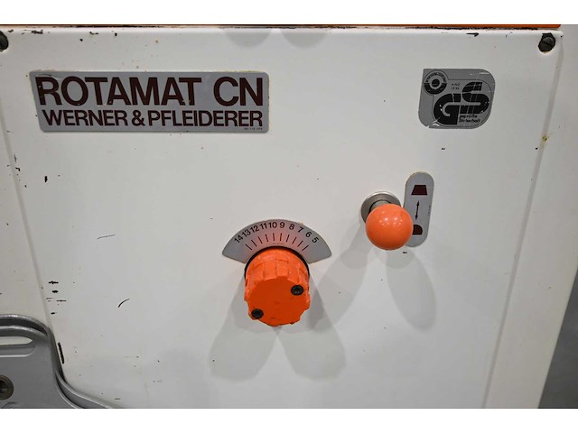 Werner & pfleiderer rotamat cn opbolmachine inclusief 3 aluminium werkschotels - afbeelding 7 van  7