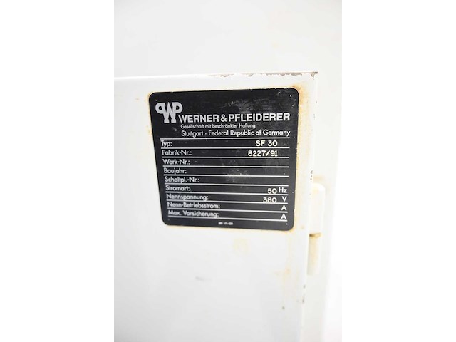 Werner & pleiderer sf 30 spiraalkneder - afbeelding 5 van  5