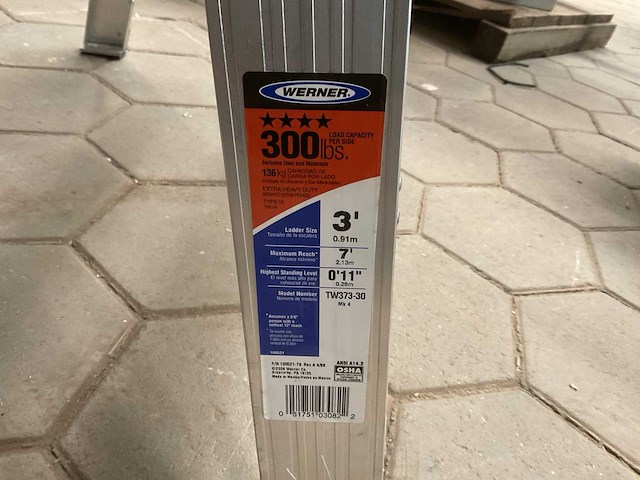 Werner tw373-30 ladder - afbeelding 4 van  4