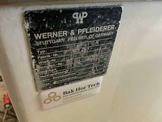 Werner&pfleiderer rotamat cn broodjespers - afbeelding 6 van  7
