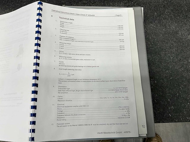 Werth video-check ip 800 3d cnc optische meetmachine (cmm) - afbeelding 17 van  27