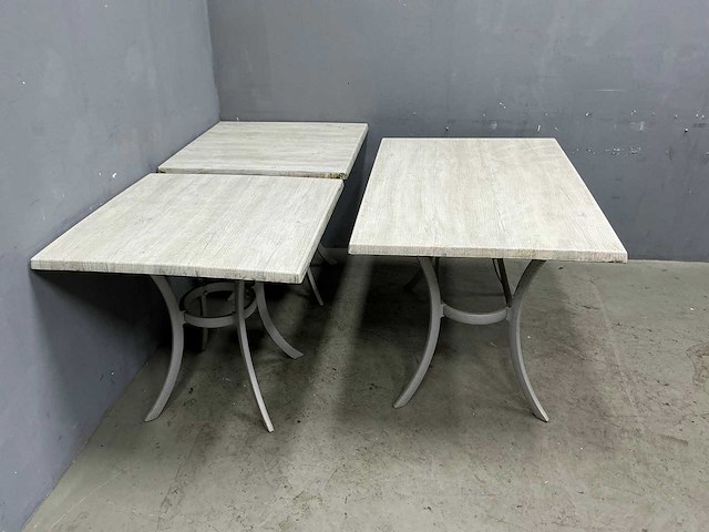 Werzaiit - restaurant buiten tafels 80x80x73 cm (2x) - afbeelding 3 van  6