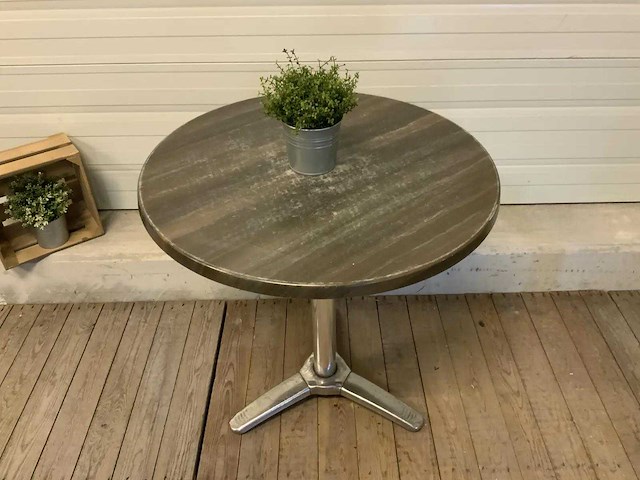 Werzalit - terrastafel ø 70 cm (4x) - afbeelding 3 van  4