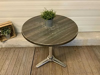 Werzalit - terrastafel ø 70 cm (4x) - afbeelding 3 van  4