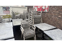 Werzalit compleet terrasmeubilair bestaande uit 15 tafels en 46 stoelen - afbeelding 12 van  12