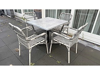 Werzalit compleet terrasmeubilair bestaande uit 15 tafels en 46 stoelen - afbeelding 2 van  12