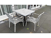 Werzalit compleet terrasmeubilair bestaande uit 15 tafels en 46 stoelen - afbeelding 3 van  12