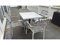 Werzalit compleet terrasmeubilair bestaande uit 15 tafels en 46 stoelen - afbeelding 6 van  12