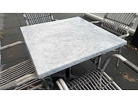 Werzalit compleet terrasmeubilair bestaande uit 15 tafels en 46 stoelen - afbeelding 7 van  12